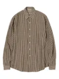 Auralee checked button-up shirt - Neutrals