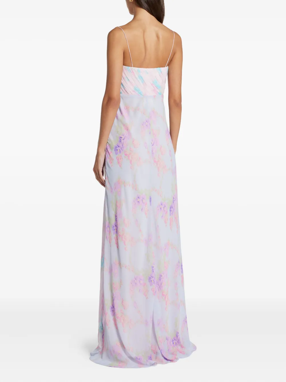 Loveshackfancy Miu Floral-print Maxi Dress In Multi