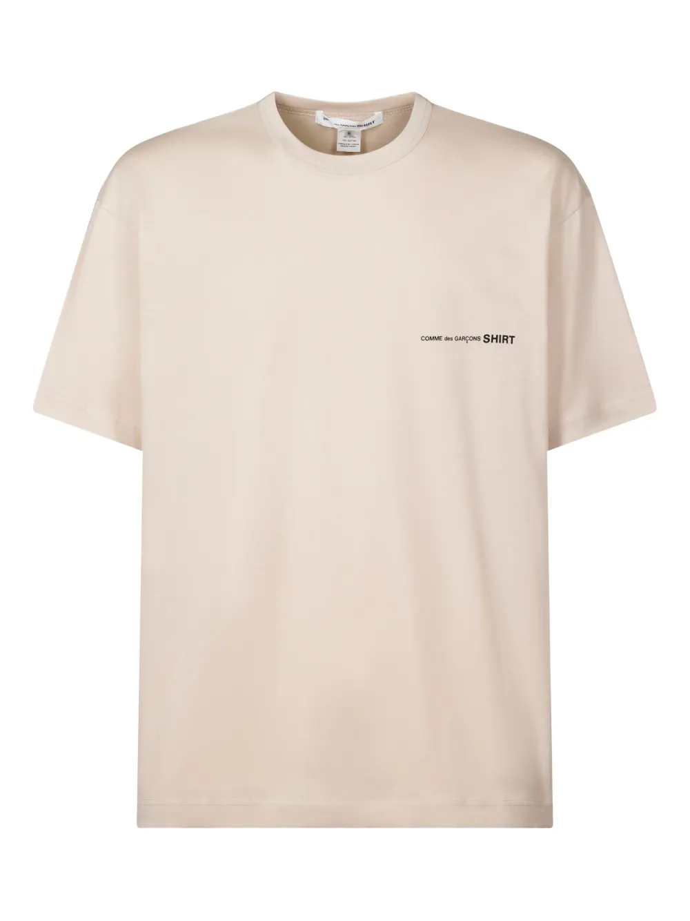 Comme Des Garçons T-shirt met logoprint Beige