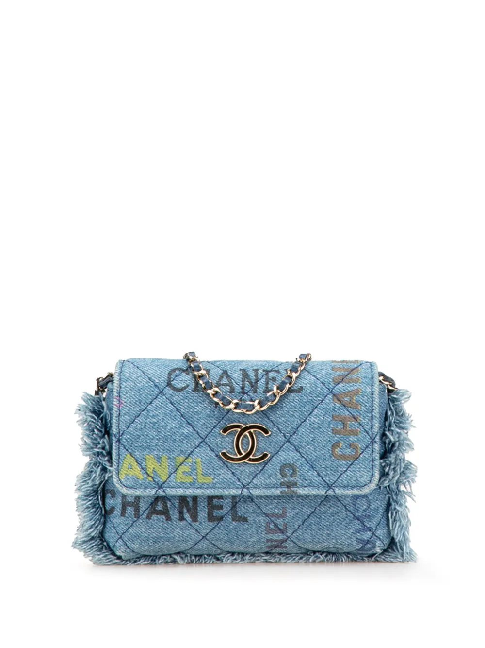 2021 Mini Denim Mood Clutch with Chain crossbody bag