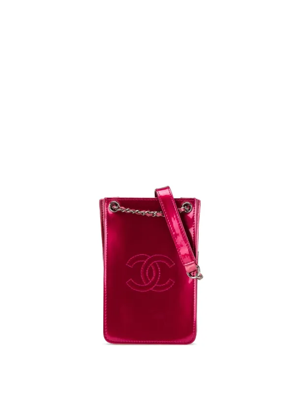 ちぇるさん専用 CHANEL ウェリントン y2k スクエア ココマーク ケース CHANEL Pre-Owned 2014 ココマーク スマホケース ショルダーバッグ