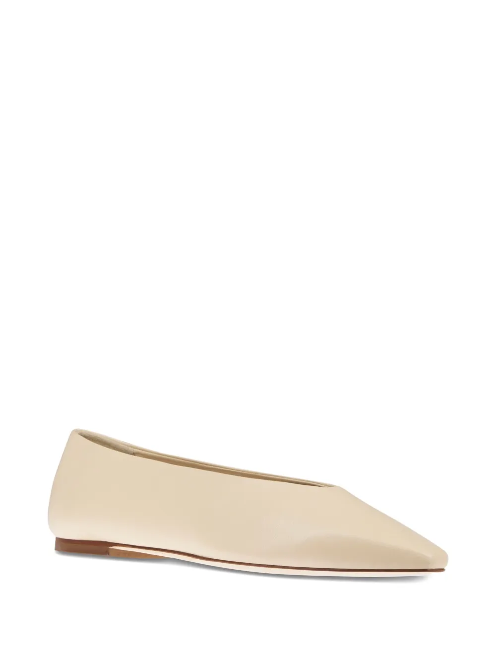 Aeyde pointed-toe ballet flat - Beige