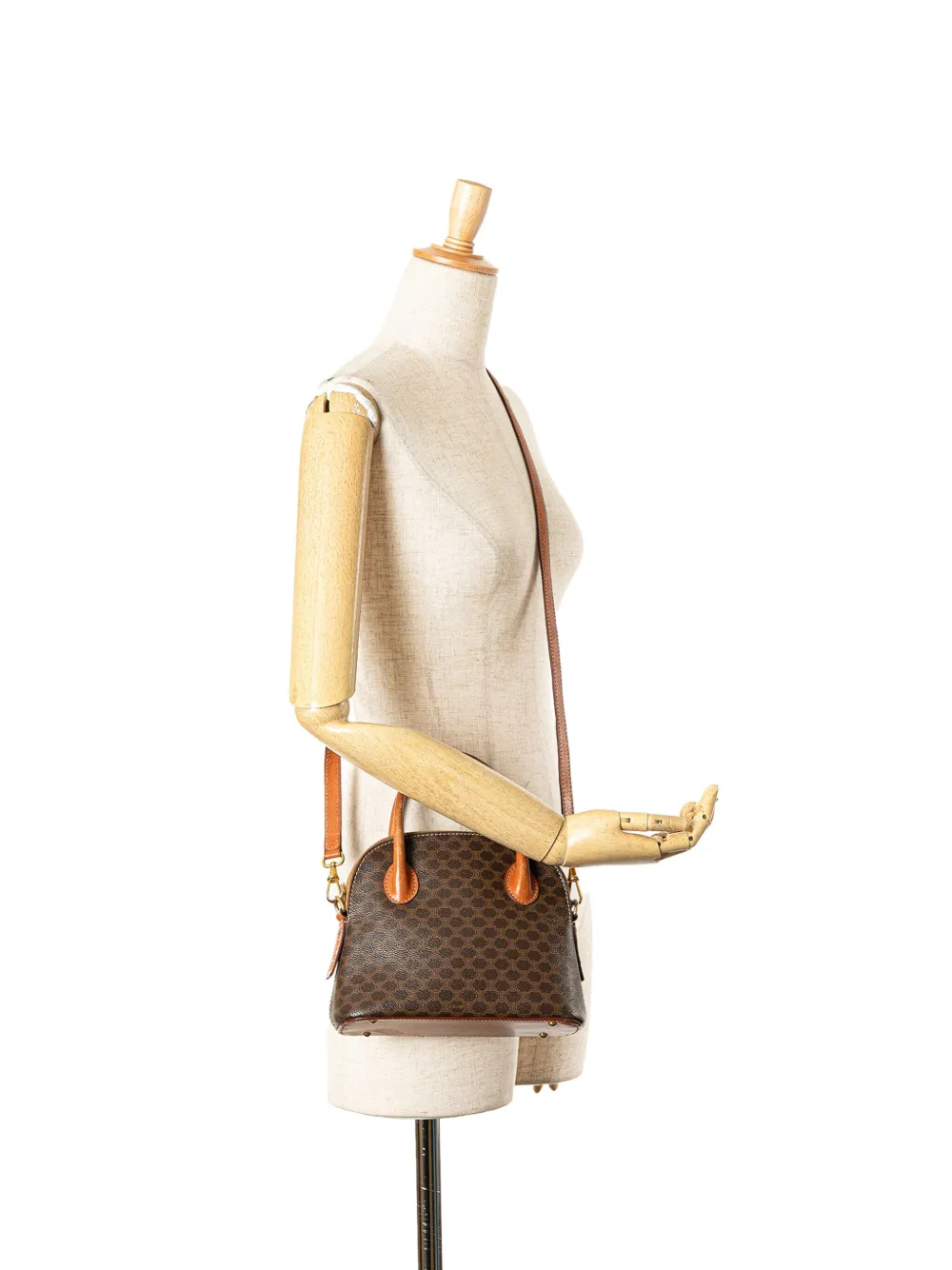 Céline Pre-Owned 1993 Mini Macadam Coated Canvas Dome satchel | Pre-Owned | Image 2
