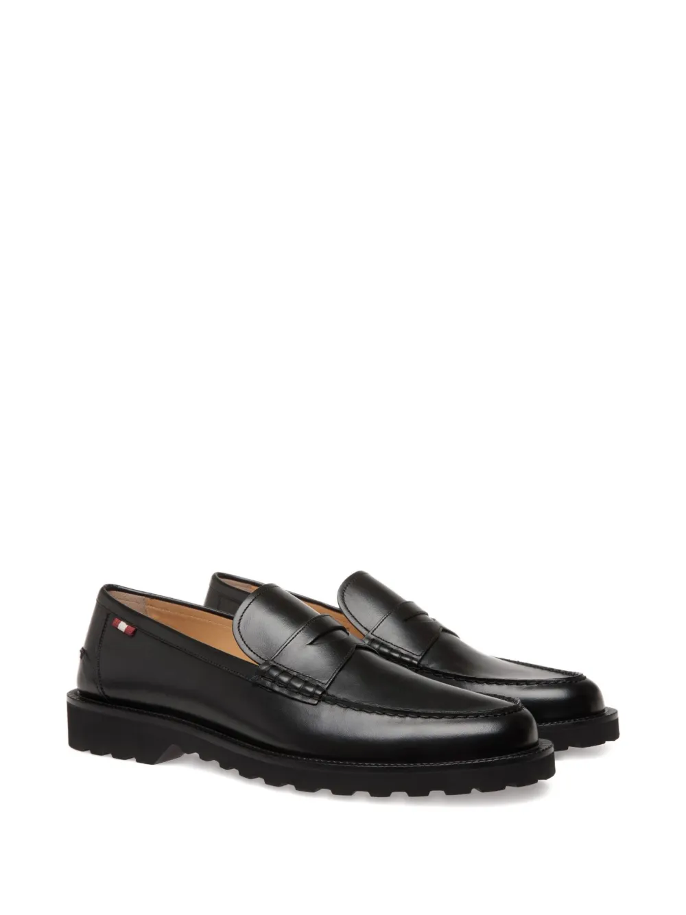 Bally Leren penny loafers - Zwart