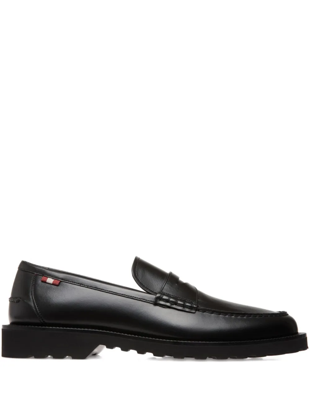 Bally Leren penny loafers Zwart