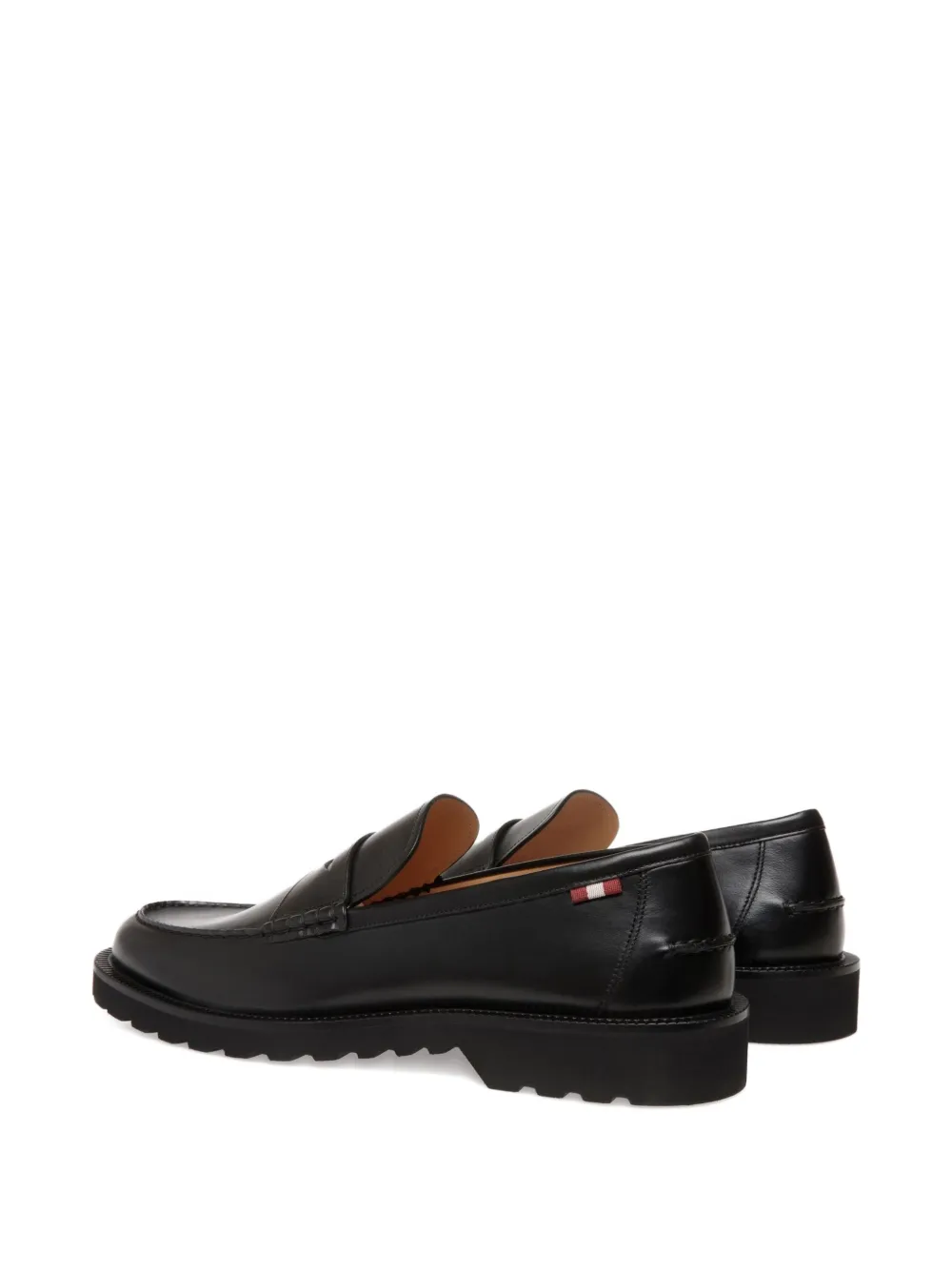 Bally Leren penny loafers Zwart
