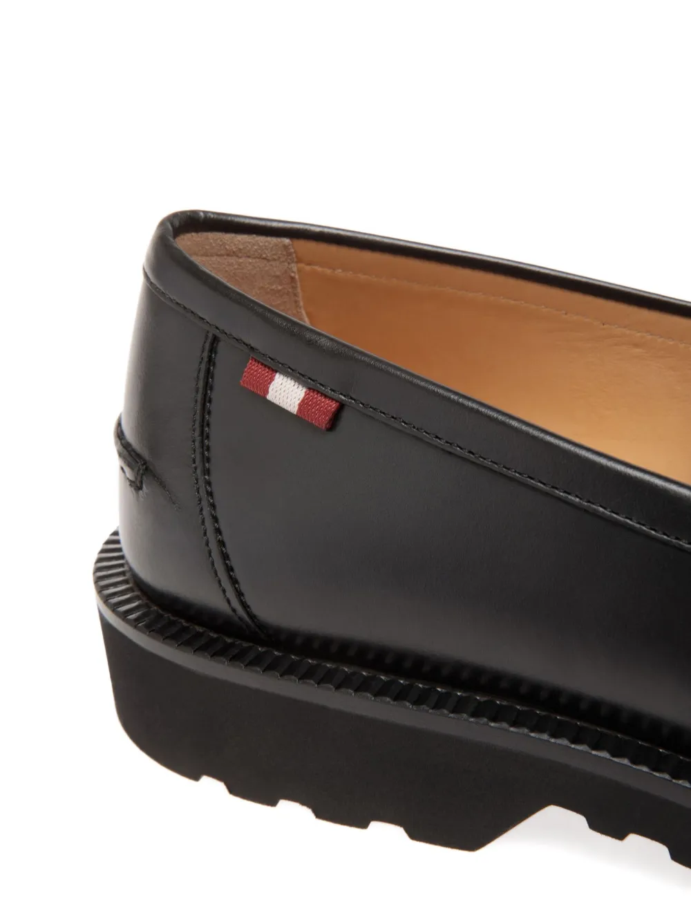 Bally Leren penny loafers Zwart
