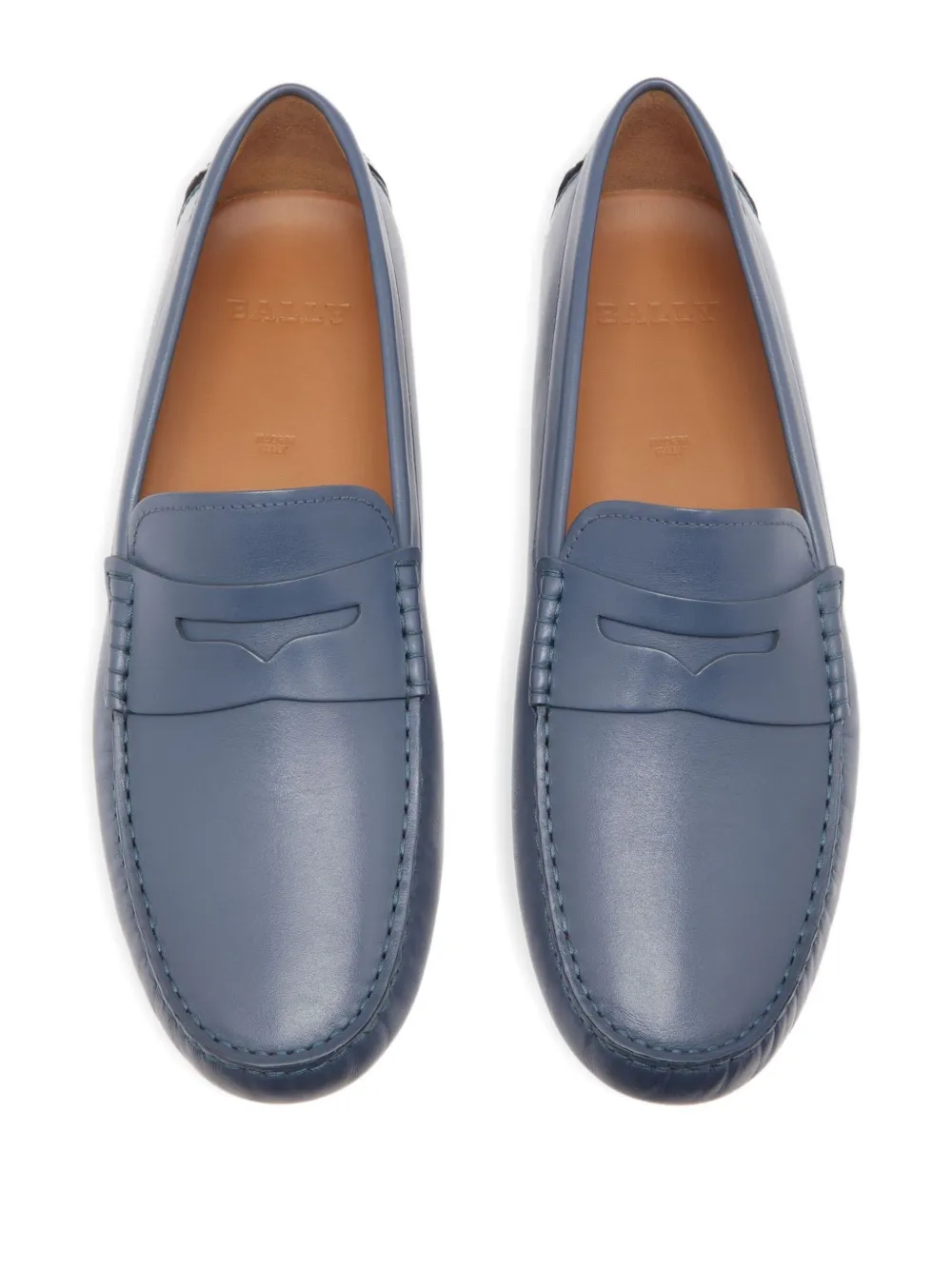 Bally Pilot Driver leather loafers Blue