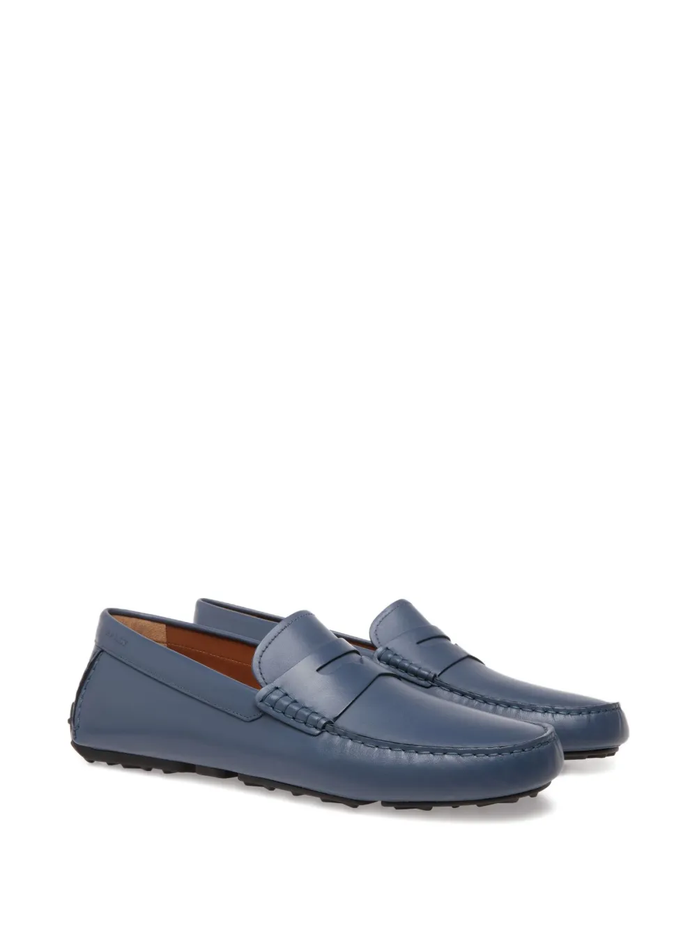 Bally Pilot Driver leather loafers Blue