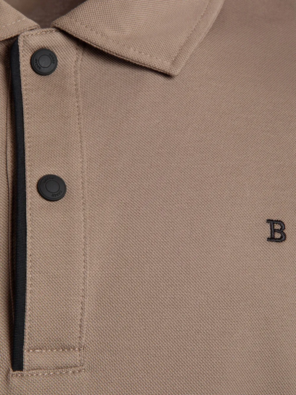 Bally Piqué katoenen poloshirt Bruin