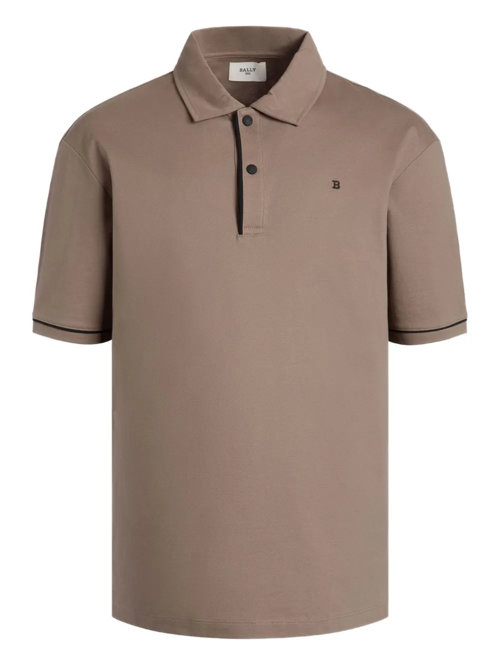 Bally Piqué katoenen poloshirt Bruin