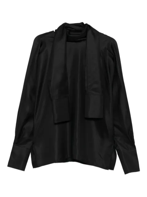 Róhe high-neck satin top