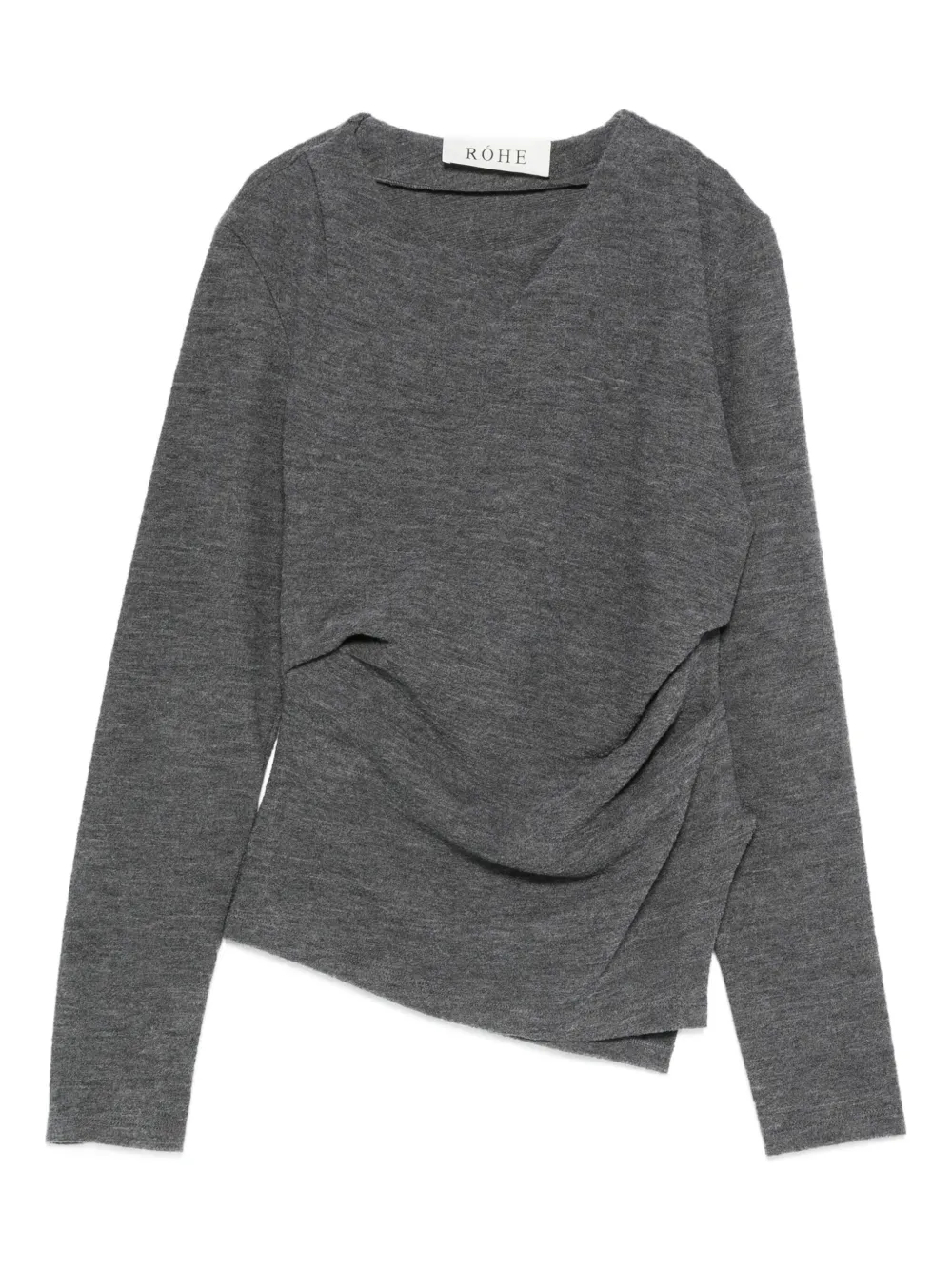 Róhe draped-detail blouse | Grey | Image 1