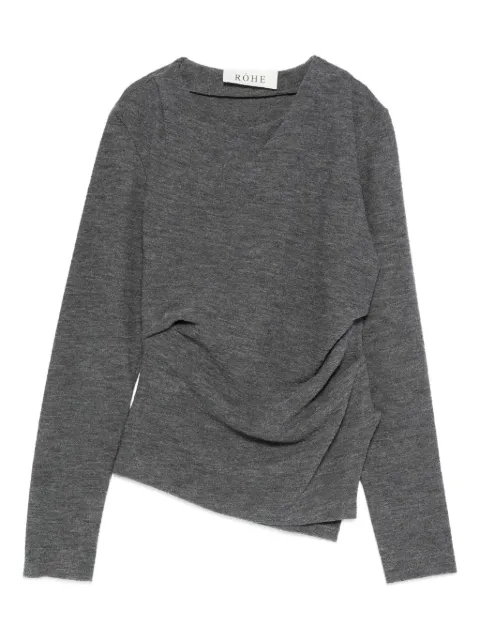 Róhe draped-detail blouse