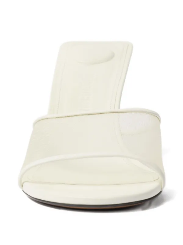 Jacquemus mesh-panel stiletto-heel Mules White FARFETCH IN