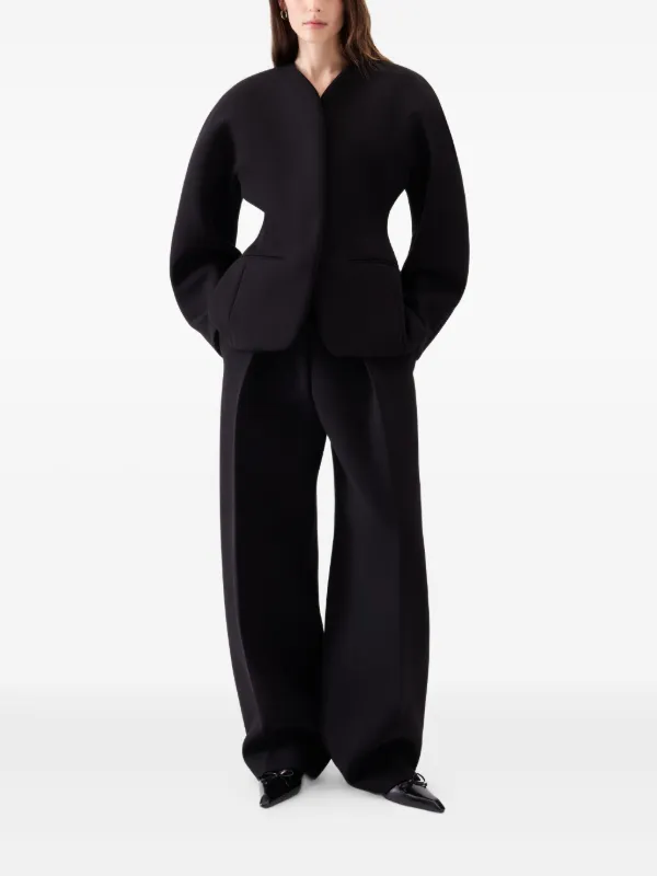 Jacquemus The Ovalo ジャケット | ブラック | FARFETCH JP