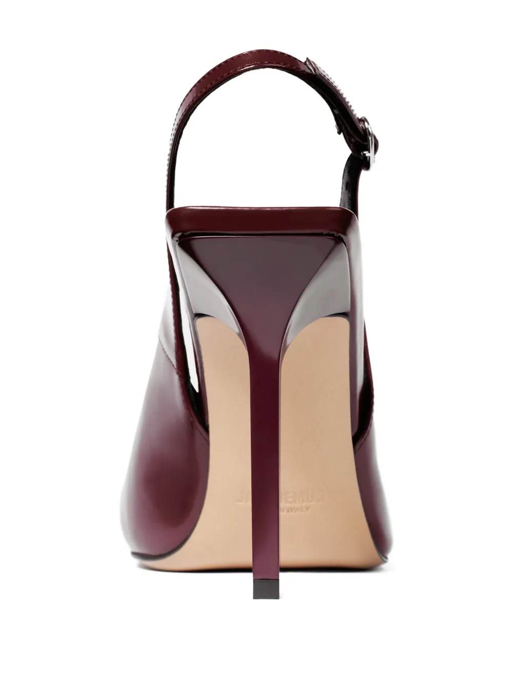 Jacquemus 100mm Cubisto Bow-slingback Pumps In Red
