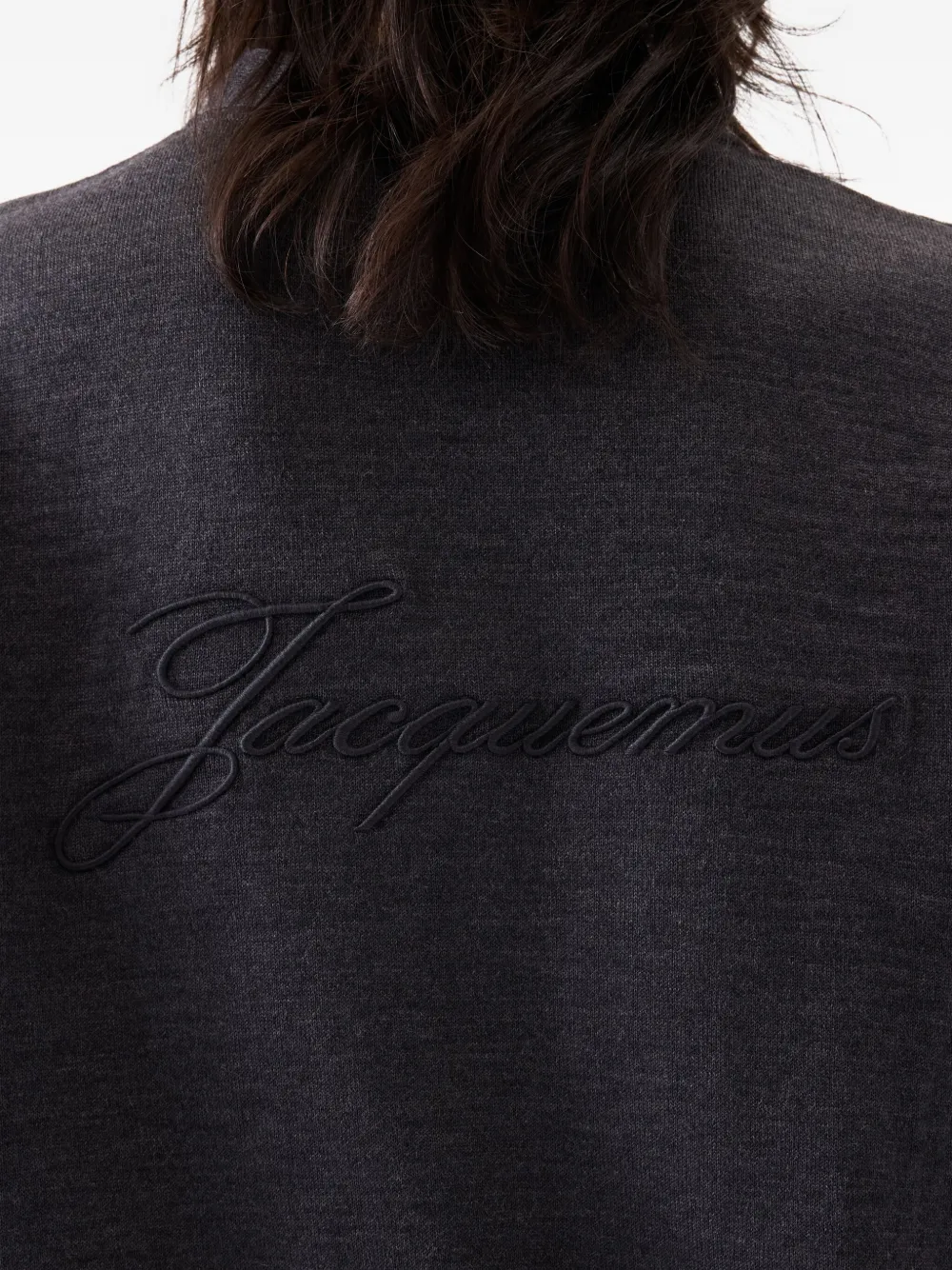 Jacquemus V-neck Wool Cardigan In Black