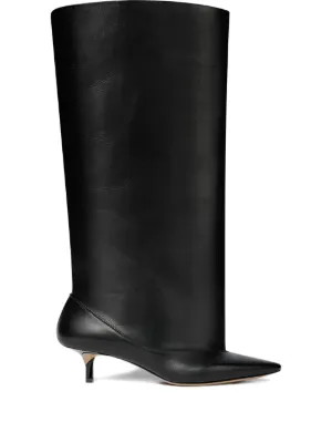 Marine Serre ロングブーツ | ブラック | FARFETCH JP