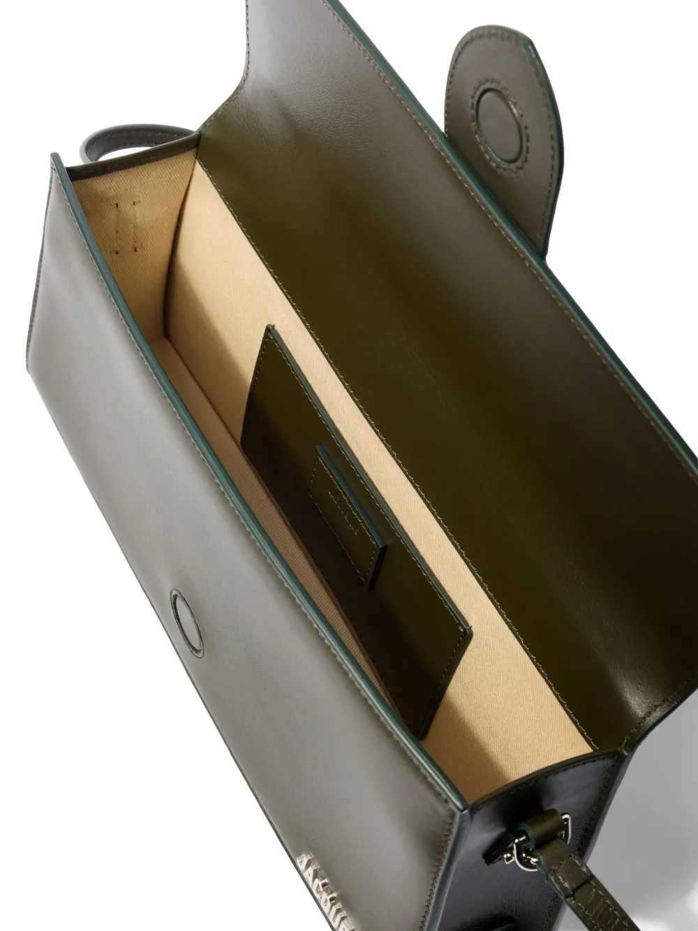 Jacquemus Le Chouchou Leather Flap Shoulder Bag In Green