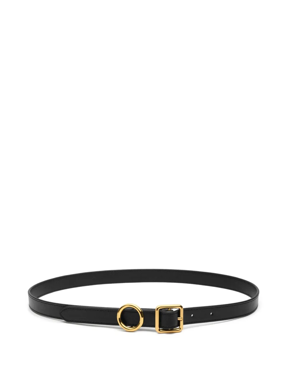 Jacquemus gold-tone ring buckled belt Zwart