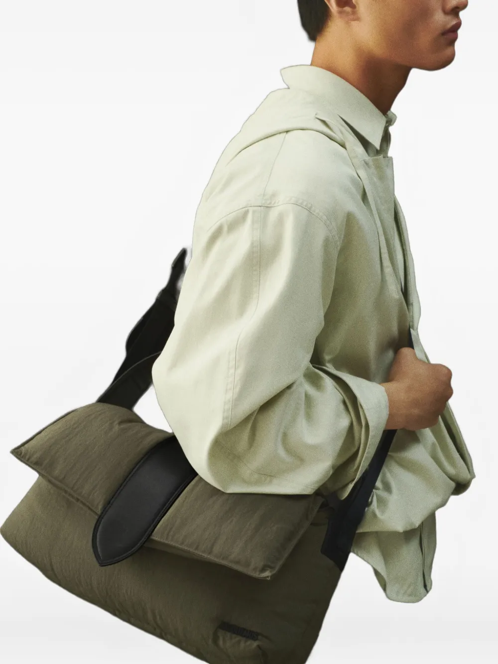 Jacquemus The Bambino Messenger Bag In Green