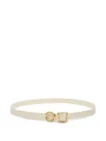 Jacquemus The Regalo circle-buckle leather belt - White
