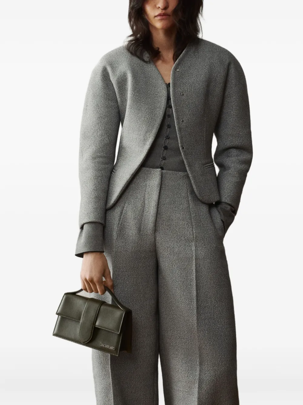 Jacquemus Le Grand Bambino tote bag Groen
