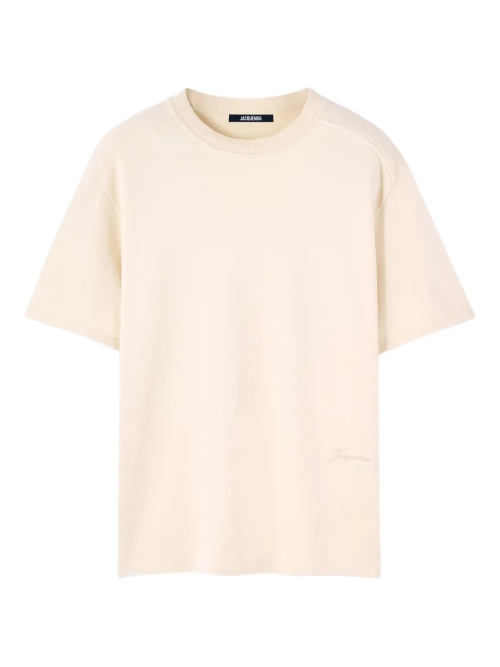 Jacquemus T-shirt met borduurwerk Beige