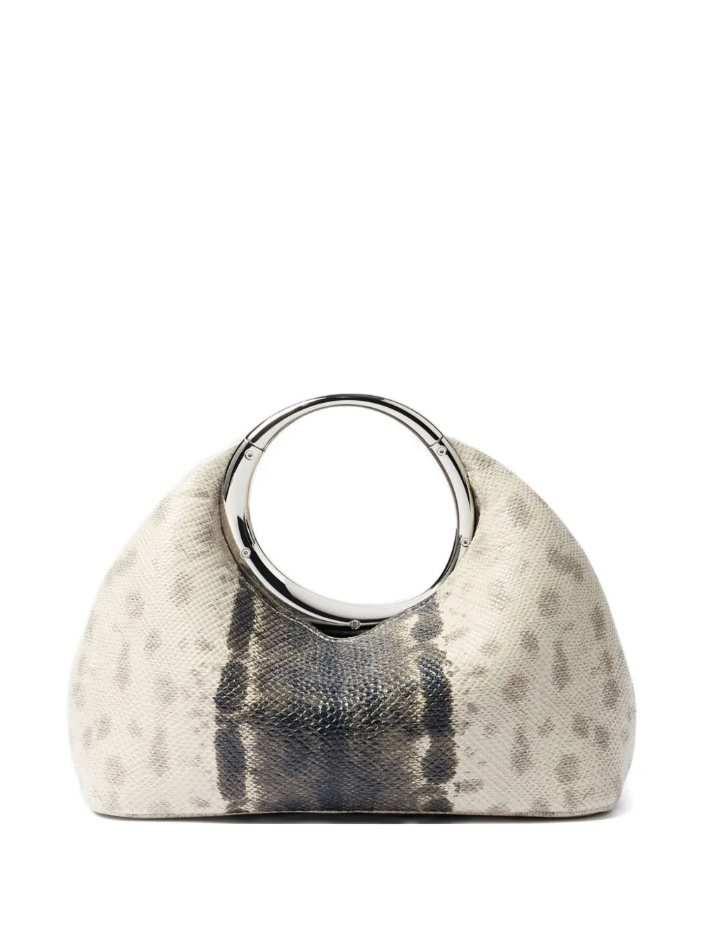 Jacquemus Calino Snakeskin-print Tote Bag In Neutral