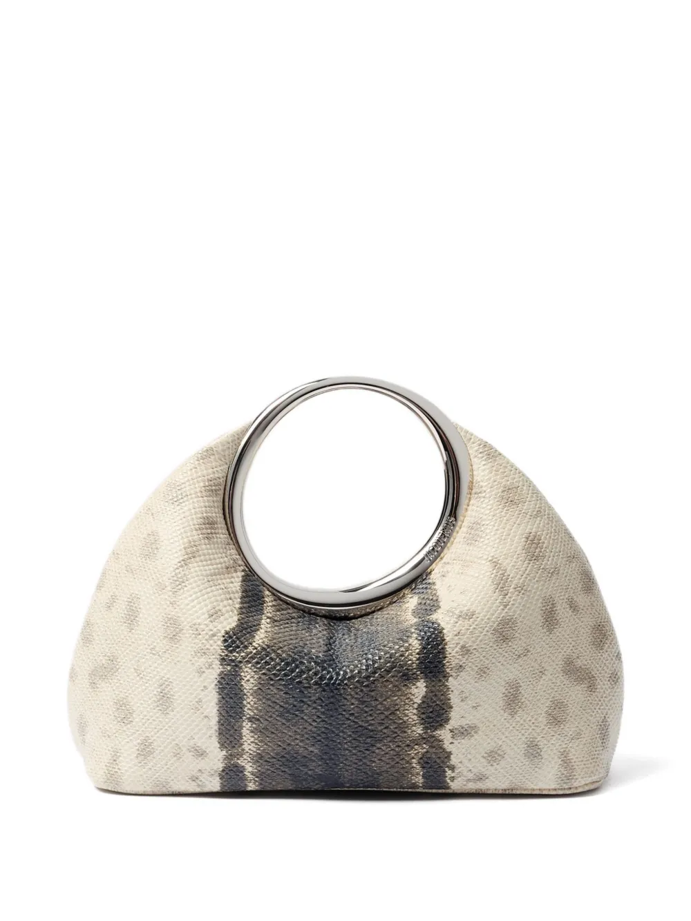 Jacquemus Calino shopper met slangenprint - Beige
