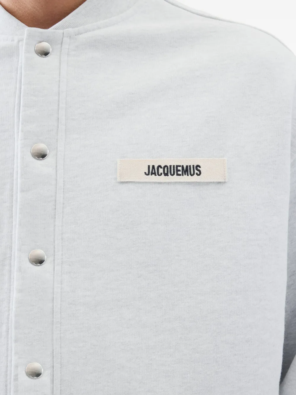 Jacquemus Gros Grain Sweatshirt In Gray