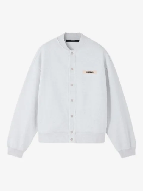 Jacquemus Grosgrain logo-patch cardigan