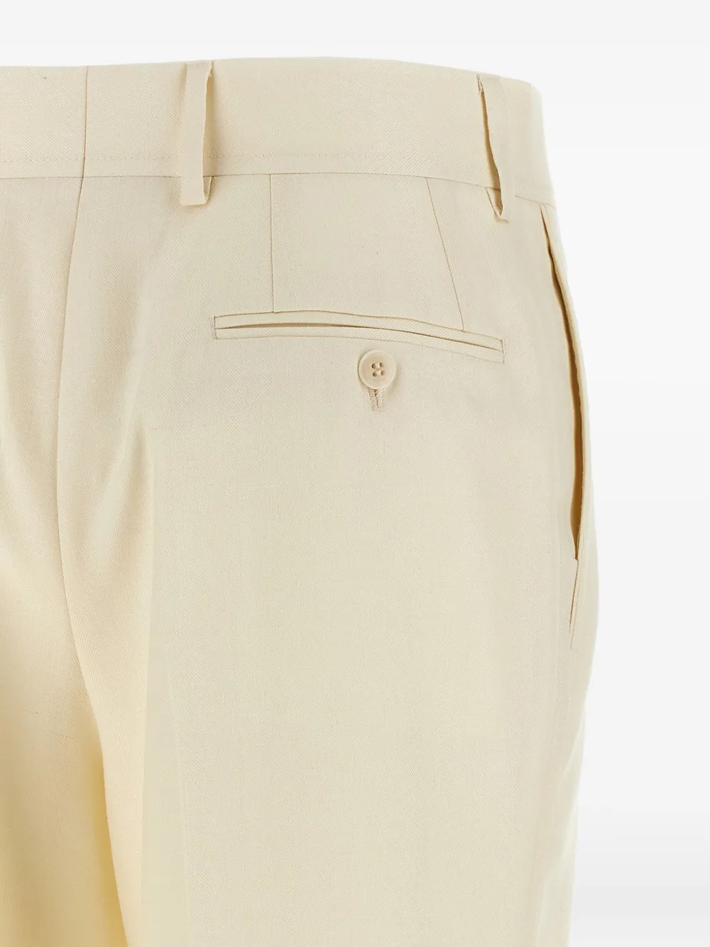 Brioni Broek van wolblend Wit