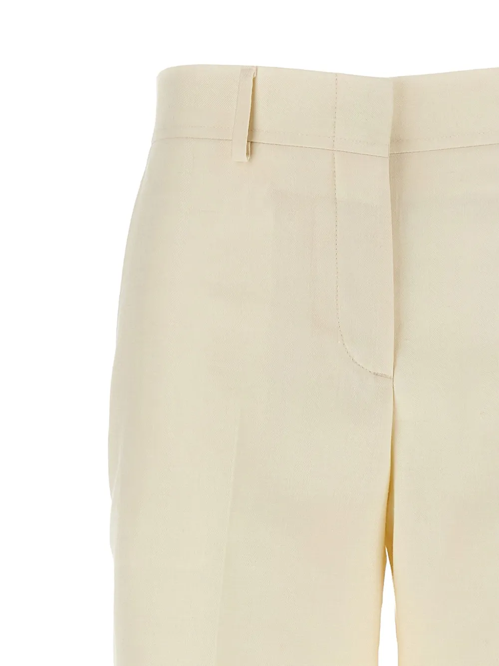 Brioni Broek van wolblend Wit