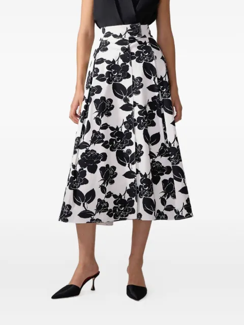 Carolina Herrera floral-print midi skirt