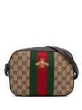 Gucci Pre-Owned 2016-2024 GG Canvas Webby Bee Camera Bag crossbody bag - Brown