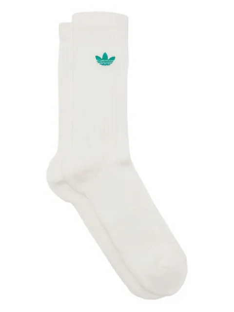 adidas x Sporty & Rich logo-embroidered socks