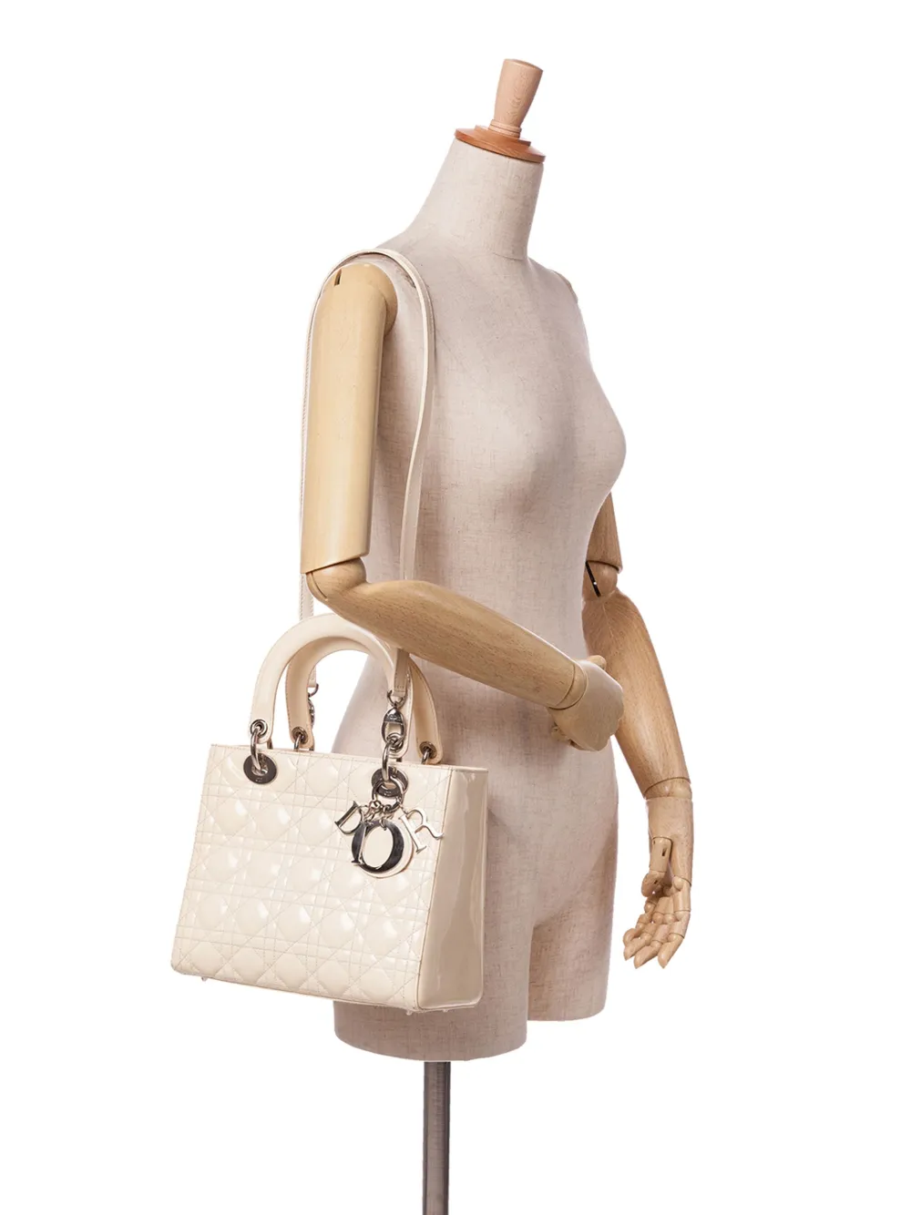 Christian Dior Pre-Owned 2009 Medium Patent Cannage Lady Dior satchel | Pre-Owned | Image 2