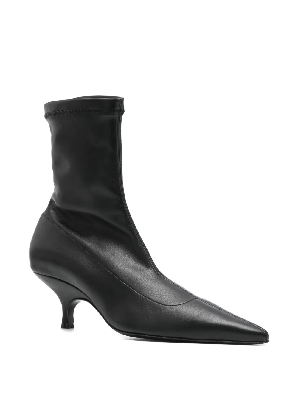 GIABORGHINI 50mm Mia pointed-toe sock boots Black