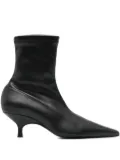 GIABORGHINI 50mm Mia pointed-toe sock boots - Black