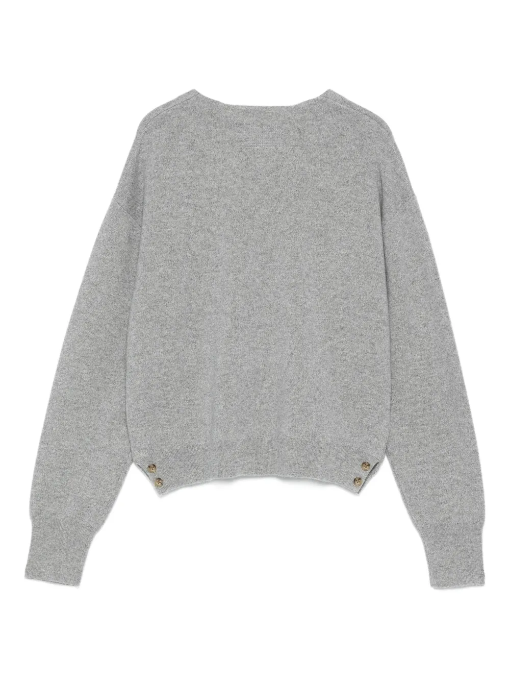 Guest In Residence Collegiate Cardigan In Gray