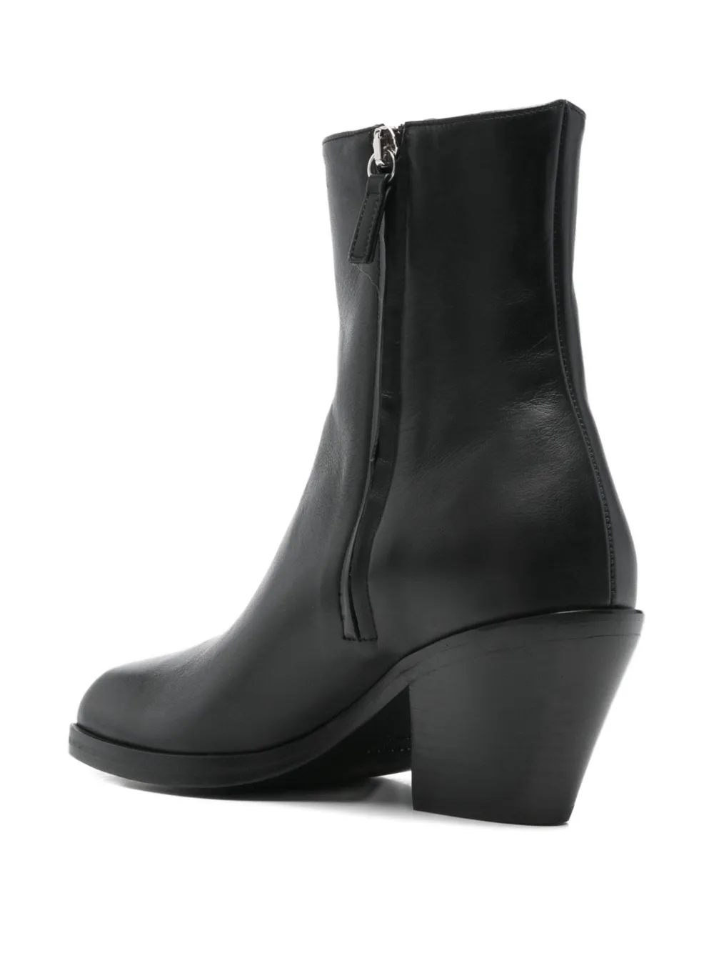 Gia Borghini Taylor Block-heel Boots In Black