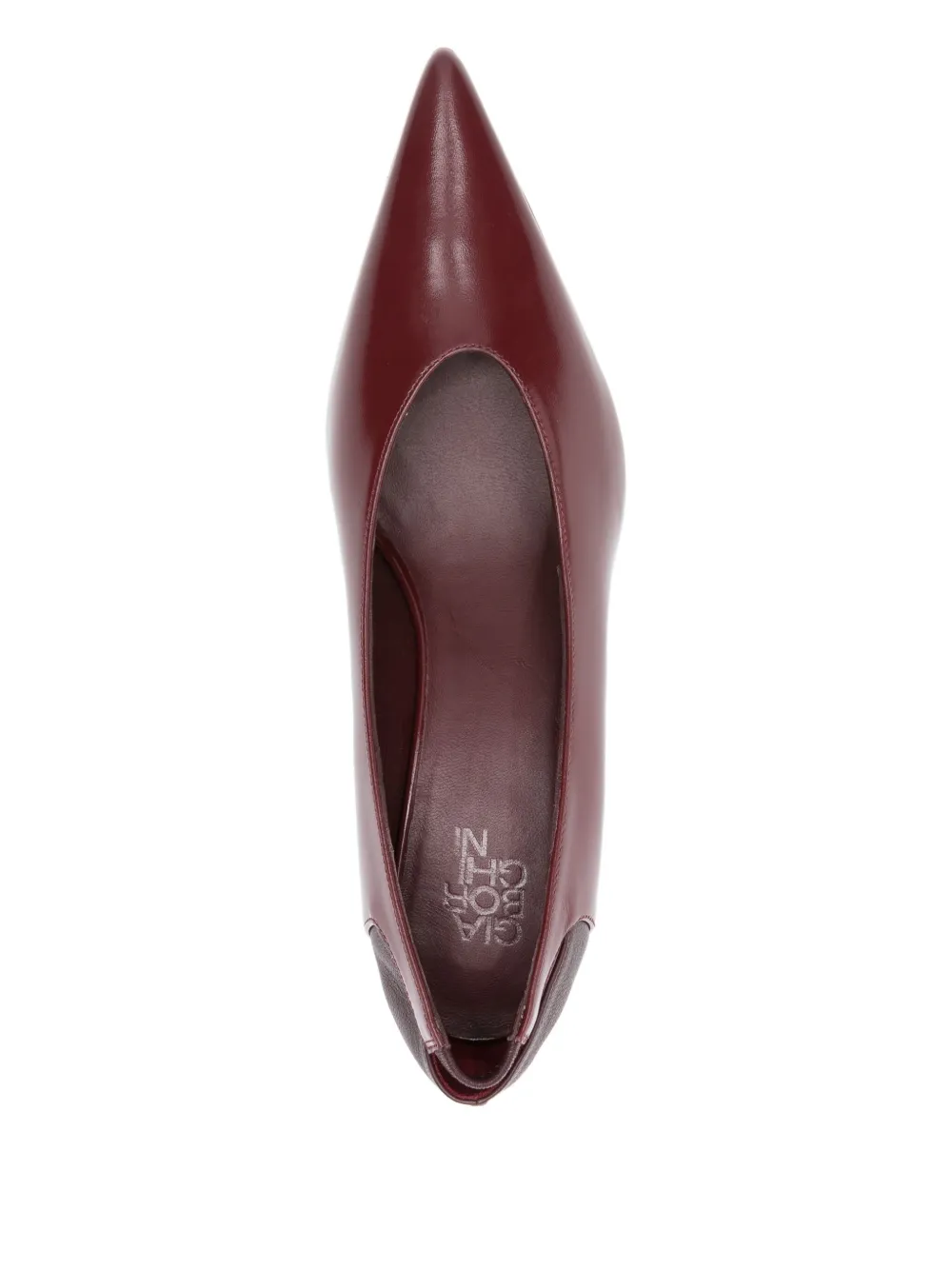 GIABORGHINI 50mm Sloane pointed-toe cut-out pumps Red