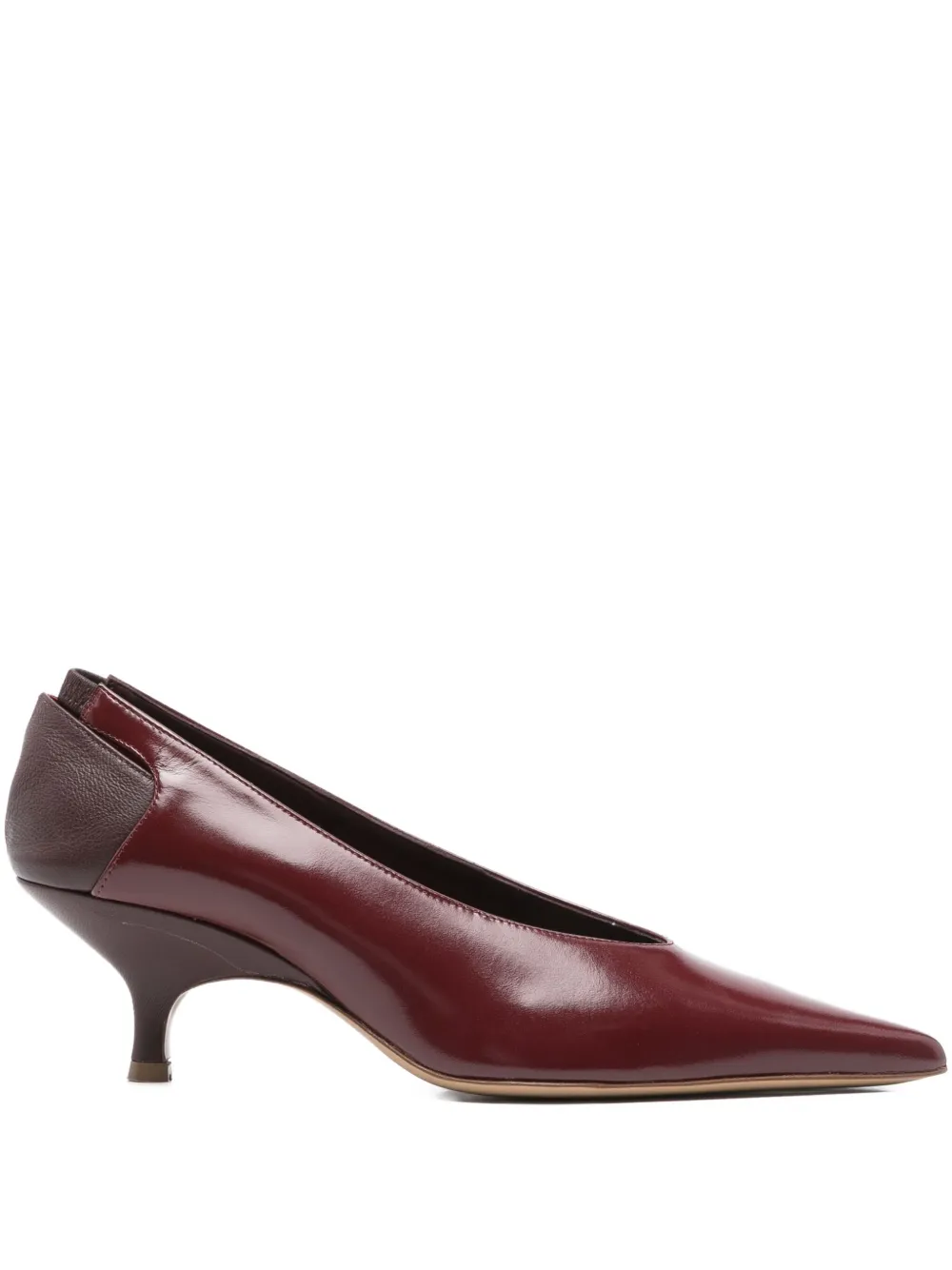 GIABORGHINI 50mm Sloane pointed-toe cut-out pumps Red