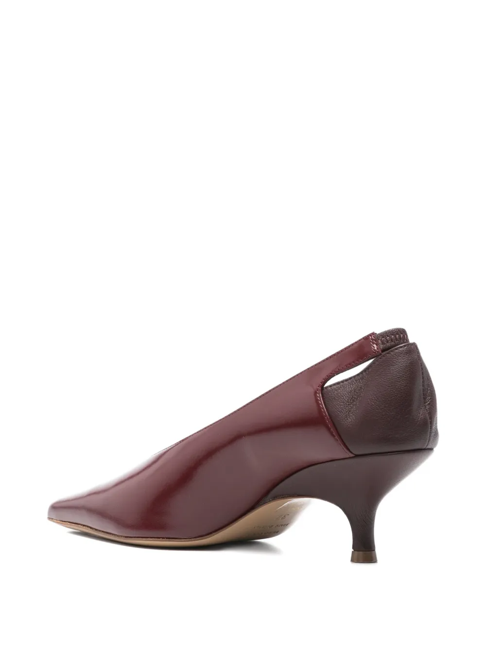 GIABORGHINI 50mm Sloane pointed-toe cut-out pumps Red