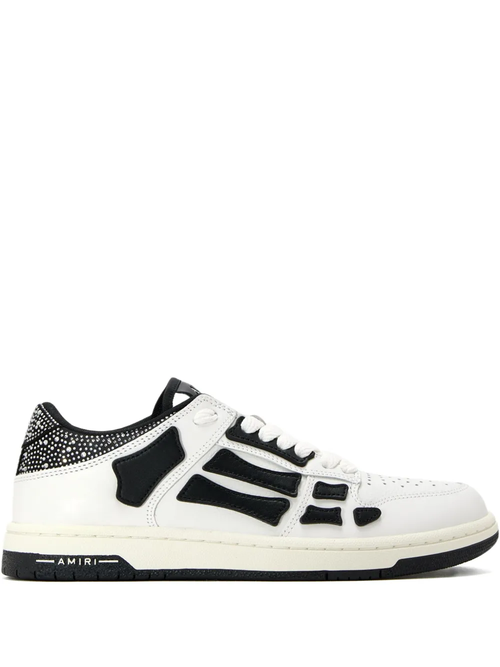 AMIRI crystal-embellished bone sneakers White