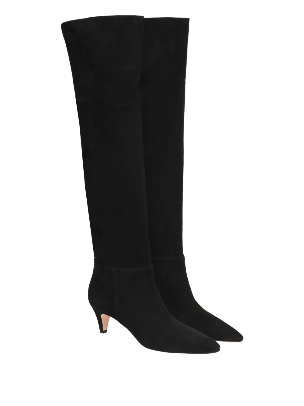 Gianvito Rossi knee-high pointed-toe boots Black