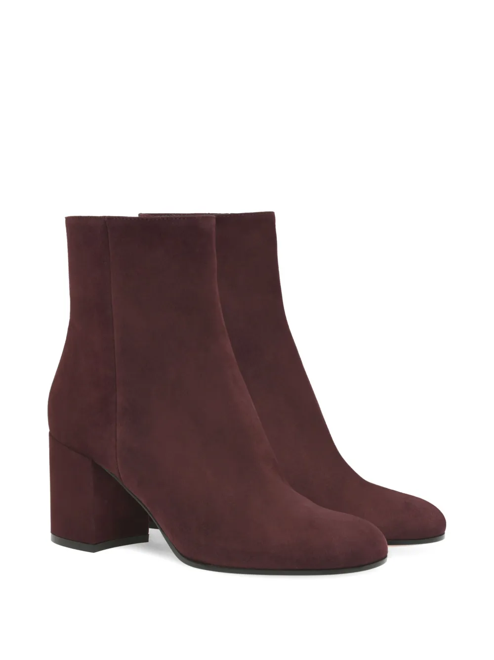 Gianvito Rossi block-heel ankle boots Red
