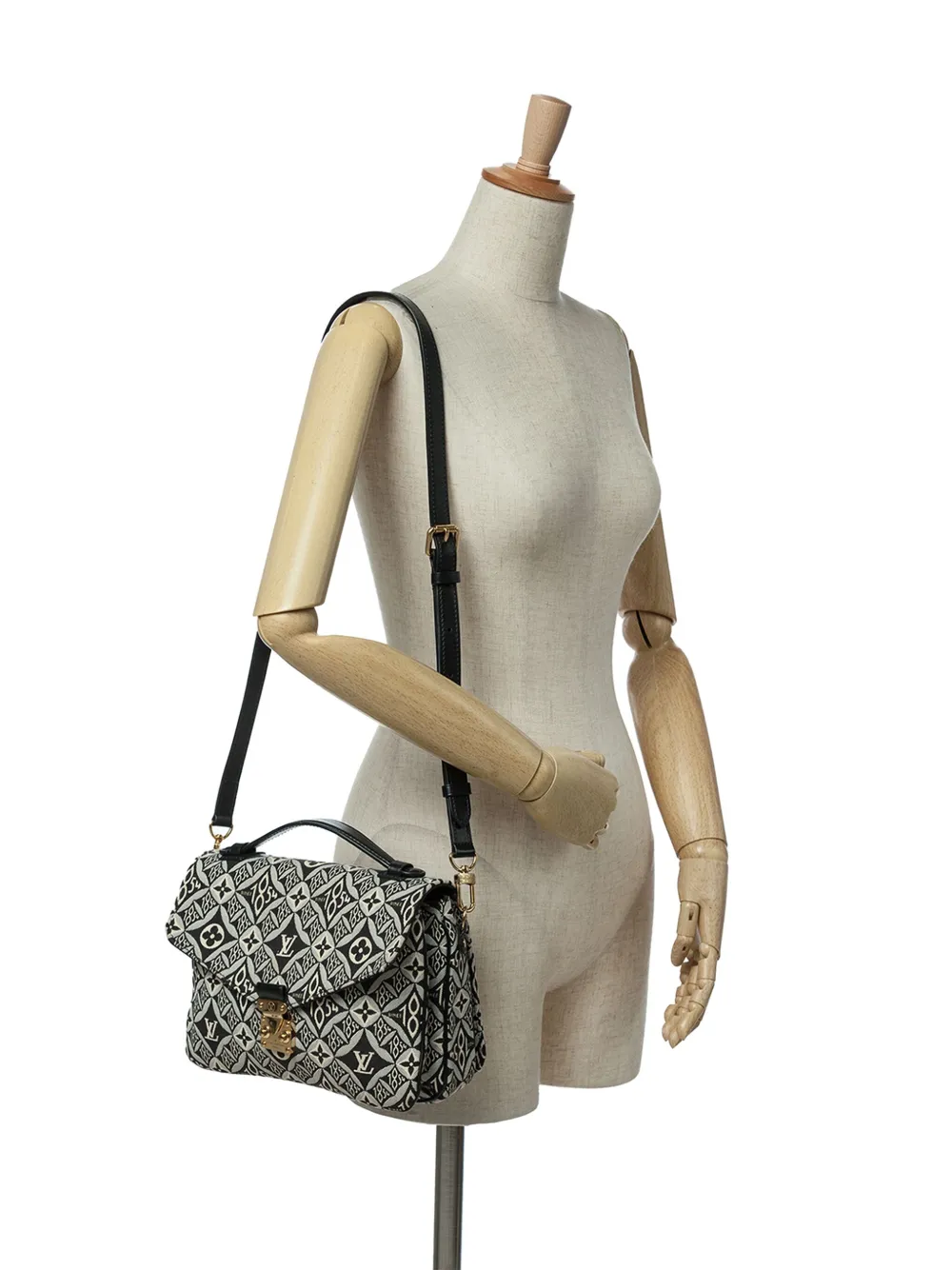 Pre-owned Louis Vuitton 2020 Since 1854 Pochette Metis Satchel In Black